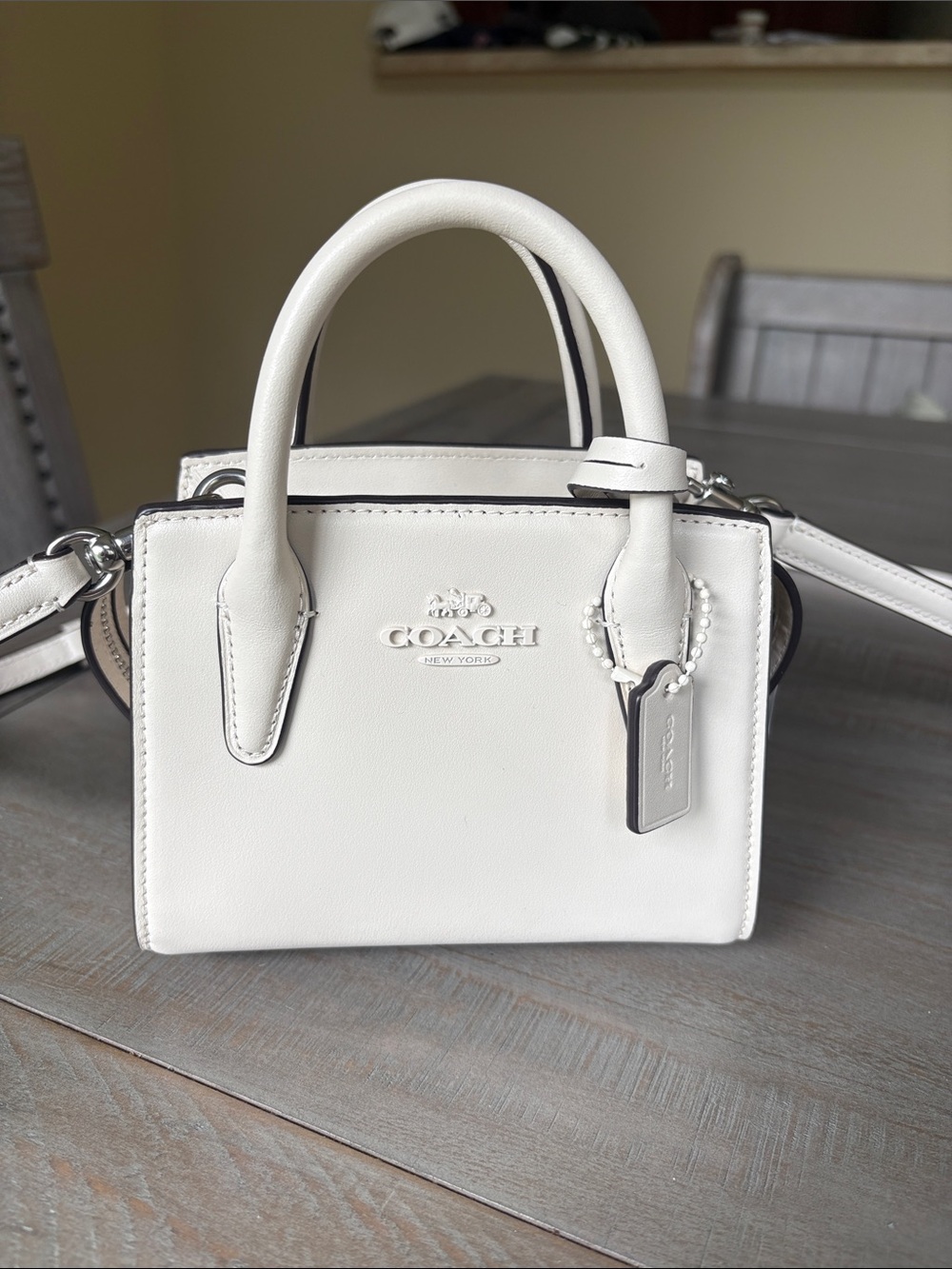 Coach White Mini Satchel Crossbody